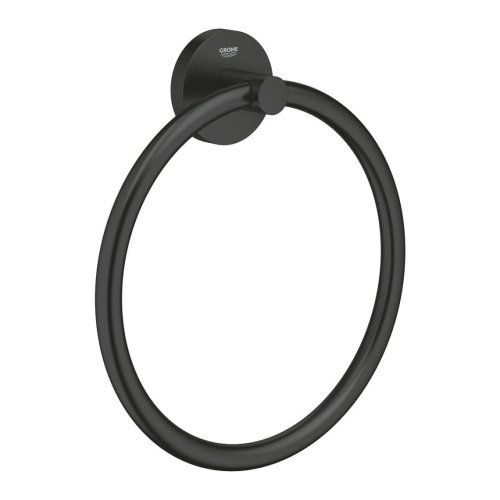Купить Полотенцедержатель Grohe Essentials кольцо, черный матовый (1024612430) в Киеве vannaja.kiev.ua
