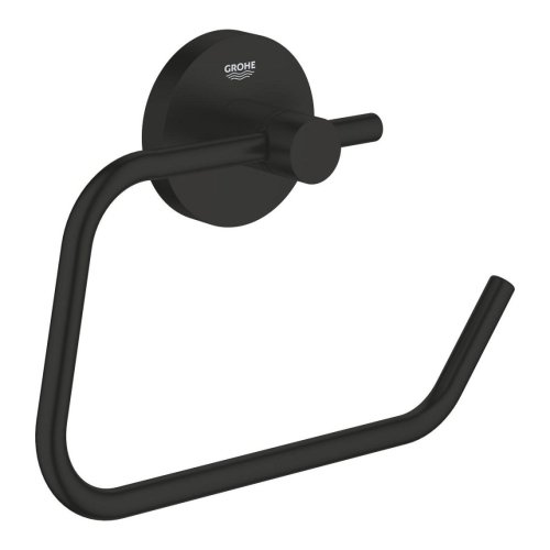 Купить Держатель туалетной бумаги Grohe Essentials, черный матовый (1024722430) в Киеве vannaja.kiev.ua