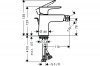 Купить Черный матовый Смеситель для биде Hansgrohe Talis E 71720670 С донным клапаном купить с доставкой в Киеве vannaja.kiev.ua