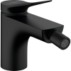 Купити Купити стильний Змішувач для біде Hansgrohe Vivenis чорний матовий з донним клапаном 75200670 одноважільний в Києві в Києві vannaja.kiev.ua