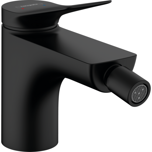 Купити Купити стильний Змішувач для біде Hansgrohe Vivenis чорний матовий з донним клапаном 75200670 одноважільний в Києві в Києві vannaja.kiev.ua