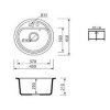 Купити Мийка кухонна 10404 NEVADA Fancy Marble  в Києві vannaja.kiev.ua
