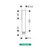 Купить Axor 10531000 Starck 10531 Ручной Душ Микрофон с Одним типом Струи Цвет Хром в Киеве vannaja.kiev.ua
