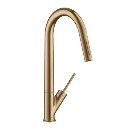 Змішувач для кухні Axor Starck 270 з витяжним виливом, Brushed Bronze (10821140) Купити Змішувач для кухні Axor Starck 270 з витяжним виливом, Brushed Bronze (10821140) в Києві vannaja.kiev.ua