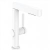 Купить Белый матовый 76063700 Смеситель для умывальника Hansgrohe Finoris 230 с 2JET и push open однорычажный с выдвижной лейкой в Киеве vannaja.kiev.ua