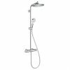 Купить Купить 27267000 + 71100000 Душевая система с термостатом hansgrohe crometta e 240 1jet showerpipe + cмеситель для раковины hansgrohe logis хром однорычажный в Киеве vannaja.kiev.ua