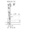 Купить угловая инсталляция Geberit 111.390.00.5 Duofix 111.390.00.1 UP320 Угловой Монтаж для унитаза Швейцария в Киеве vannaja.kiev.ua
