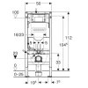 Купить угловая инсталляция Geberit 111.390.00.5 Duofix 111.390.00.1 UP320 Угловой Монтаж для унитаза Швейцария в Киеве vannaja.kiev.ua