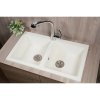 Купити Кухонна Мийка подвійна купити Київ Fancy Marble 111080001 Westeros 87 см колір білий в Києві vannaja.kiev.ua