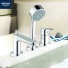 Купить На борт ванны 2511700A Grohe BauEdge Смеситель однорычажный на 3 отверстия хром качественный в Киеве vannaja.kiev.ua