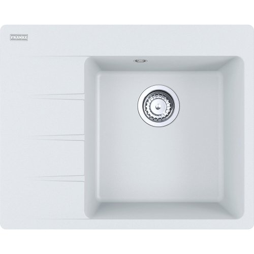 Купить Кухонная мойка Franke Centro CNG 611-62 TL, накладная, чаша справа, 62х50, гранит белый (114.0630.449) в Киеве vannaja.kiev.ua