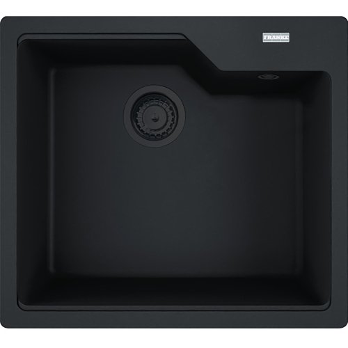 Купити Кухонна мийка Franke UBG 610-56 Black Ed, накладна, коландер+вентиль+сифон, 56x50, граніт чорний мат (114.0699.236) в Києві vannaja.kiev.ua