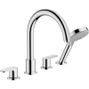 Купити Змішувач hansgrohe Vernis Blend 71456 на борт ванни хром 71456000 на 4 отвори одноважільний купити з доставкою в Києві vannaja.kiev.ua