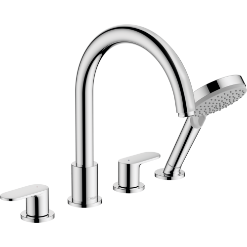 Купити Змішувач hansgrohe Vernis Blend 71456 на борт ванни хром 71456000 на 4 отвори одноважільний купити з доставкою в Києві vannaja.kiev.ua
