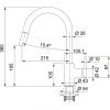Купить Кран белый с выдвижной лейкой Franke 115.0626.081 Смеситель кухонный Lina 1150626081 в Киеве vannaja.kiev.ua