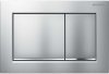 Купить Смывная клавиша Geberit 115.080.JQ.1 Omega30 (матовый хром, с легкоочищаемой поверхностью) 115080JQ1 кнопки – матовый хром, полоска глянцевая, двойного смыва в Киеве vannaja.kiev.ua