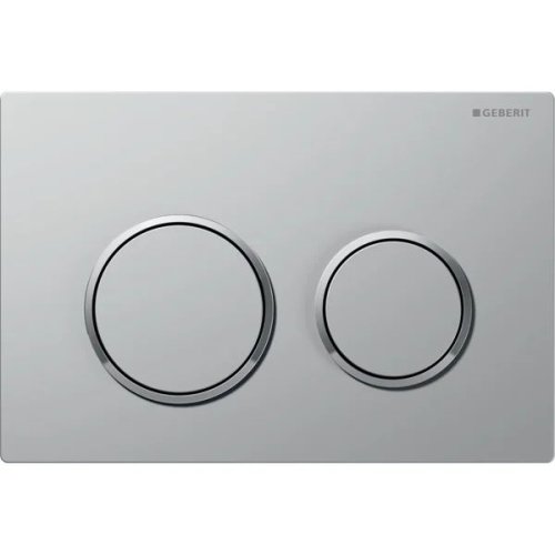 Купить Смывная клавиша Geberit Omega20 для двойного смыва: матовый хром, 115.085.JQ.1 легко чистится 115085JQ1 в Киеве vannaja.kiev.ua
