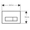 Geberit 115.119.46.1 Delta50 115119461 Клавиша смыва с двойным смывом Матовый хром Купить Geberit 115.119.46.1 Delta50 115119461 Клавиша смыва с двойным смывом Матовый хром в Киеве vannaja.kiev.ua