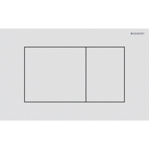 Купить Клавиша смыва Geberit Sigma40 Square, нерж.сталь, белый матовый (115.629.JT.1) в Киеве vannaja.kiev.ua