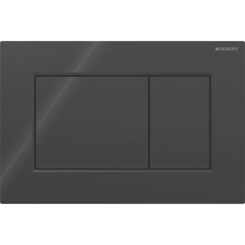 Купить Клавиша смыва Geberit 115.660.DW.1 Sigma01 Square, двойной смыв, черный глянец пластик 115660DW1 в Киеве vannaja.kiev.ua