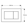 Клавиша смыва Geberit Sigma01 Square 115660JQ1, двойной смыв, пластик, хром матовый (115.660.JQ.1) Купить Клавиша смыва Geberit Sigma01 Square 115660JQ1, двойной смыв, пластик, хром матовый (115.660.JQ.1) в Киеве vannaja.kiev.ua