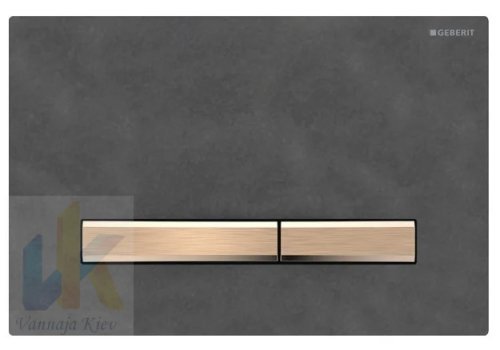 Купить Кнопки для смыва Geberit 115.670.JM.2 Sigma50 цвет металлический красное золото, сланец Mustang двойной смыв 115670JM2 в Киеве vannaja.kiev.ua