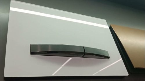 Купить Белые кнопки смыва Geberit 115.671.11.2 Sigma50 металлический черный хром: черный хром, белый 115671112 в Киеве vannaja.kiev.ua