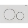 Купить Geberit Sigma20 115882011 Кнопка смыва 115.882.01.1 двойной смыв кнопки: белые матовые; декоративные кольца: белые в Киеве vannaja.kiev.ua