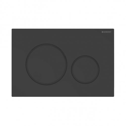 Купить Для унитаза GEBERIT Кнопка Sigma 20 115.882.DW.1 инсталляция 115882DW1 глянцевый Цвет вставок черный в Киеве vannaja.kiev.ua