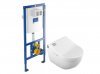 Купить Купить в Киеве 5614R4R1/V01EU801+92246100 Комплект унитаза Villeroy&Boch подвесного с крышкой биде белый и инсталляции с комплектом подключения Subway 2.0 в Киеве vannaja.kiev.ua