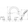 Купити Змішувач hansgrohe Vernis Blend 71456 на борт ванни хром 71456000 на 4 отвори одноважільний купити з доставкою в Києві vannaja.kiev.ua