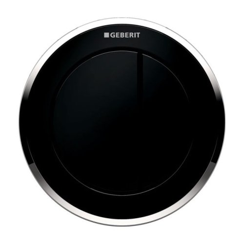 Пневмокнопка управления смывом унитаза Geberit type 10, двойной смыв, чёрный/хром, глянцевый/чёрный (116.055.KM.1) Купить Пневмокнопка управления смывом унитаза Geberit type 10, двойной смыв, чёрный/хром, глянцевый/чёрный (116.055.KM.1) в Киеве vannaja.kiev.ua