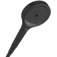 26231670 hansgrohe Rainfinity большой душ настенный потолочный монтаж, матовый черный 1jet Ø 360 мм