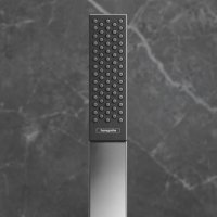 26231670 hansgrohe Rainfinity большой душ настенный потолочный монтаж, матовый черный 1jet Ø 360 мм
