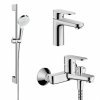 Купить Качественный в Киеве Hansgrohe VERNIS BLEND набор смесителей для ванны раковина хром однорычажный 71551000 + 71440000 + 26533400 ручная лейка 100 мм   в Киеве vannaja.kiev.ua