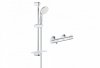 Купить Смеситель для душа 34558000 с термостатом Grohe Grohtherm 800 + 27926001 Душевой штанга с ручным душем GROHE NEW TEMPESTA хром в Киеве vannaja.kiev.ua