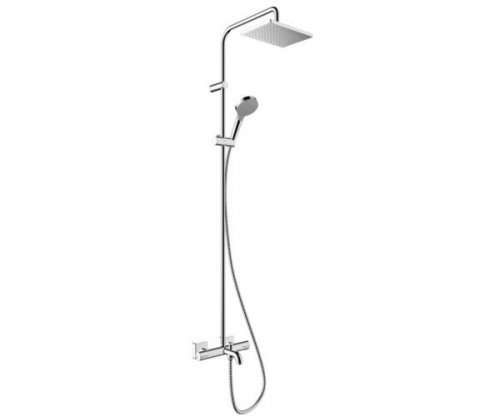Купити Душова система хром з термостатом Hansgrohe 26284000 Vernis Blend 26284 Showerpipe 230 в Києві vannaja.kiev.ua