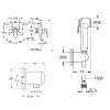Grohe 121645 Bau Flow Комплект Скрытого монтажа гигиенического Душу UA12164500 Купить Grohe 121645 Bau Flow Комплект Скрытого монтажа гигиенического Душу UA12164500 в Киеве vannaja.kiev.ua