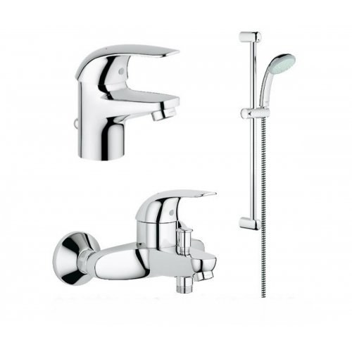 Купить Набор смесителей 3 в 1 GROHE EUROECO 123226S UA123226S0 в Киеве vannaja.kiev.ua