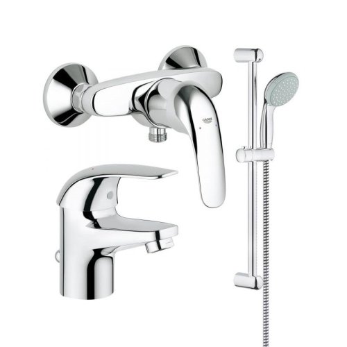Купить Комплект смесителей для ванной комнаты Grohe Euroeco New 123232 в Киеве vannaja.kiev.ua