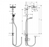 Купить Купить 27289000 + 71600000 Душевая система Hansgrohe Crometta E 240 1jet Showerpipe Reno + Смеситель HANSGROHE Logis однорычажный хром в Киеве vannaja.kiev.ua