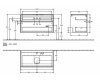 Купить Тумба под раковину Villeroy&Boch Collaro C03800DH подвесная купить 100 см белая в Киеве vannaja.kiev.ua