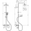 Купить Душевая система с термостатом Hansgrohe 26286000 Vernis Blend Showerpipe 230 хром в Киеве vannaja.kiev.ua