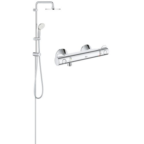 Купить Душевая система Grohe New Tempesta Rustic System 200 с термостатическим смесителем Grohe Grohterm 800 27399002 + 34558000 в Киеве vannaja.kiev.ua