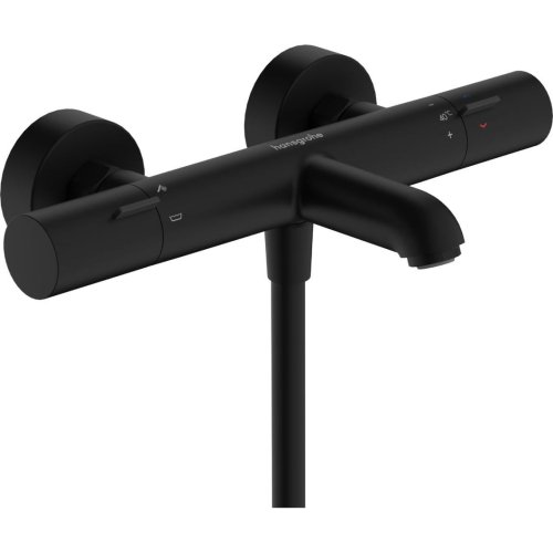 Купить Смеситель с термостатом для ванная черный матовый Hansgrohe 13347670 Ecostat Element, Matt Black в Киеве vannaja.kiev.ua