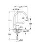 Купить Смеситель для кухни Grohe Euroeco Sink (33912000) в Киеве vannaja.kiev.ua