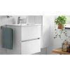 Купить Тумбочка с умывальником Roca A85119B806 Cube 65 x 43 x 55 белый глянец купить в Киеве  в Киеве vannaja.kiev.ua