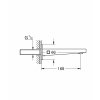 Купить Носик для ванны со стены Grohe 13404003 PLUS Излив 13404, хром 168 мм в Киеве vannaja.kiev.ua