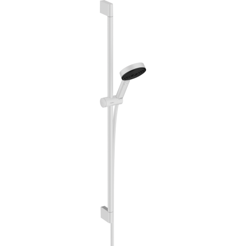 Купить Hansgrohe 24170700 Душевой набор Pulsify Select со штангой 90 см 3 режима матовый белый купить   в Киеве vannaja.kiev.ua