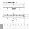 Купить Душевой канал без рамки Pestan Frameless Line 85 см под плитку 13701233tile зуіефт Пестан в Киеве vannaja.kiev.ua
